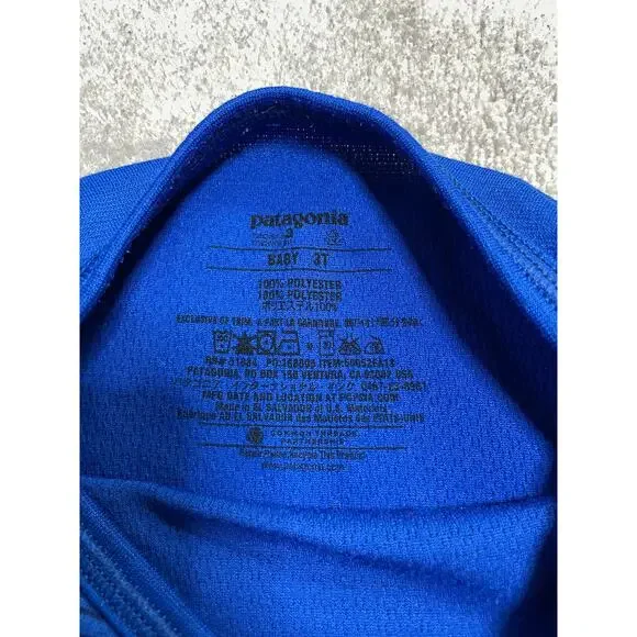 Patagonia Capilene Base Layer One Piece and Pants Size 3T Blue - Picture 6 of 7